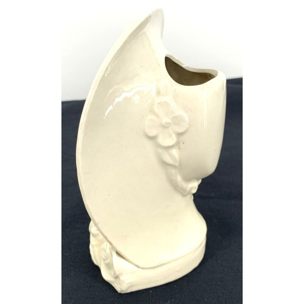 Head Vase Art Nouveau Style Ceramic Planter Mid 20th Century Japan 6.25" - Picture 5 of 8